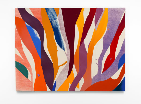 Heather Day Jump Thicket, 2024 Mixed media on canvas 56 x 72 inches 142.2 x 182.9 cm