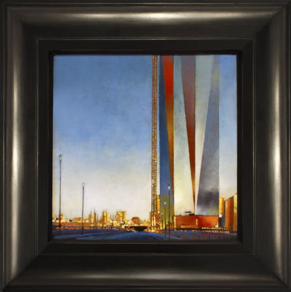 Mark Innerst Cira, 2017 Oil on panel in artist's frame Framed: 19 1/4 x 19 1/4 inches
