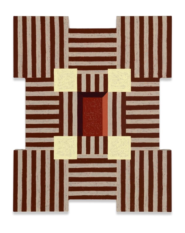 Matt Kleberg Loom (Saddle Blanket), 2025 Oilstick on canvas 42 x 34 inches 106.7 x 86.4 cm