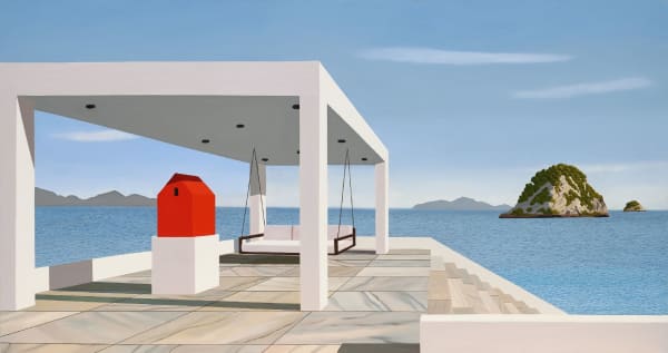 Tom McKinley Red House Abroad, 2022 Oil on panel 26 x 49 inches 66.0 x 124.5 cm