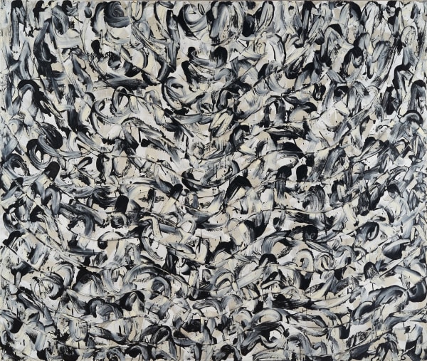 Julian Lethbridge The Hudson, 2017 Oil and pigment stick on linen 44 x 52 inches 111.8 x 132.1 cm Framed: 45 1/2 x 53 1/2 inches 115.57 x 135.9 cm