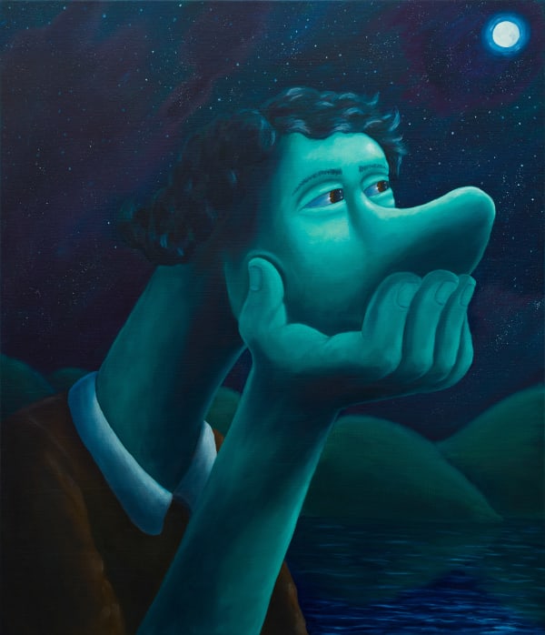 Nicasio Fernandez Reflect, 2023 Oil on linen 28 x 24 inches 71.1 x 61 cm