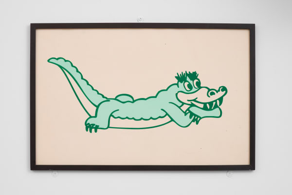 Barry McGee Untitled, 2020 Silkscreen on paper Framed: 13 1/2 x 21 x 1/2 inches