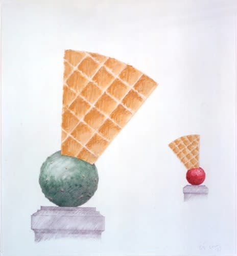 Claes Oldenburg & Coosje van Bruggen, Boules with Eventails - Sculptures for a Stair, 2003