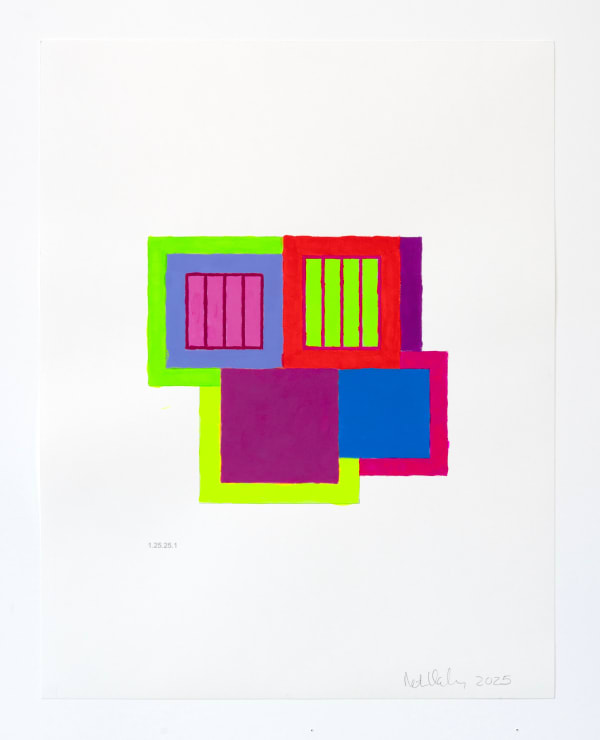 Peter Halley, Untitled (1.25.25.1), 2024-2025