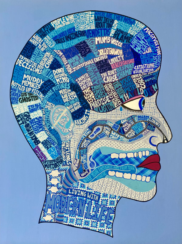 Lucas Grogan, Brain Scan 1, Living with Modern Life, 2024