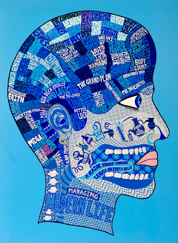 Lucas Grogan, Brain Scan 3, Managing Modern Life, 2024