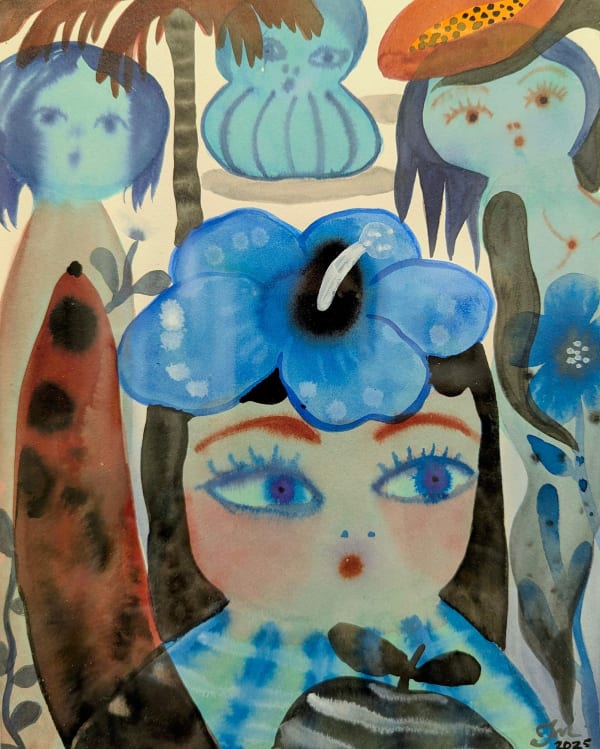 Tanja McMillan, Blue Hibiscus, 2025