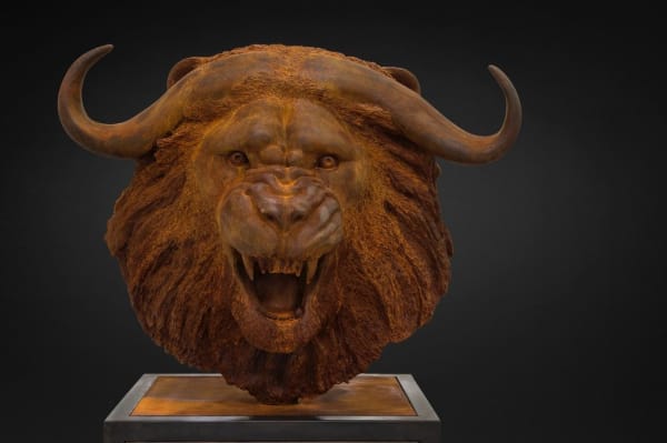 Mauro CORDA, Tête lion-buffle, 2016