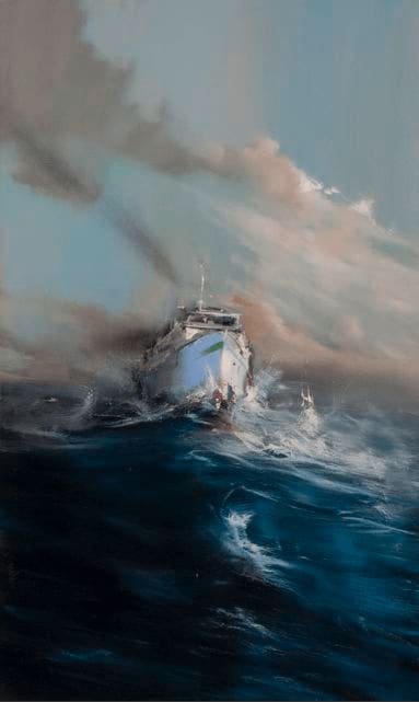 Jean ARCELIN, Haute mer