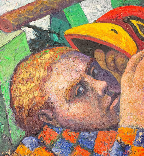 Robert JESSUP, Self-Portrait with Bird Mask, 1986