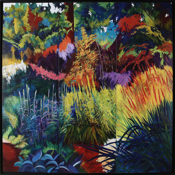 Caroline CERDÀ, Triptyque paravent ¨Nymans avec Noemi¨, 2015