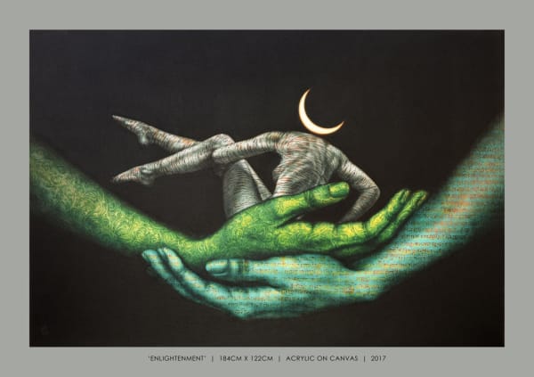 Nilesh Vede Enlightenment, 2017 Acrylic on canvas