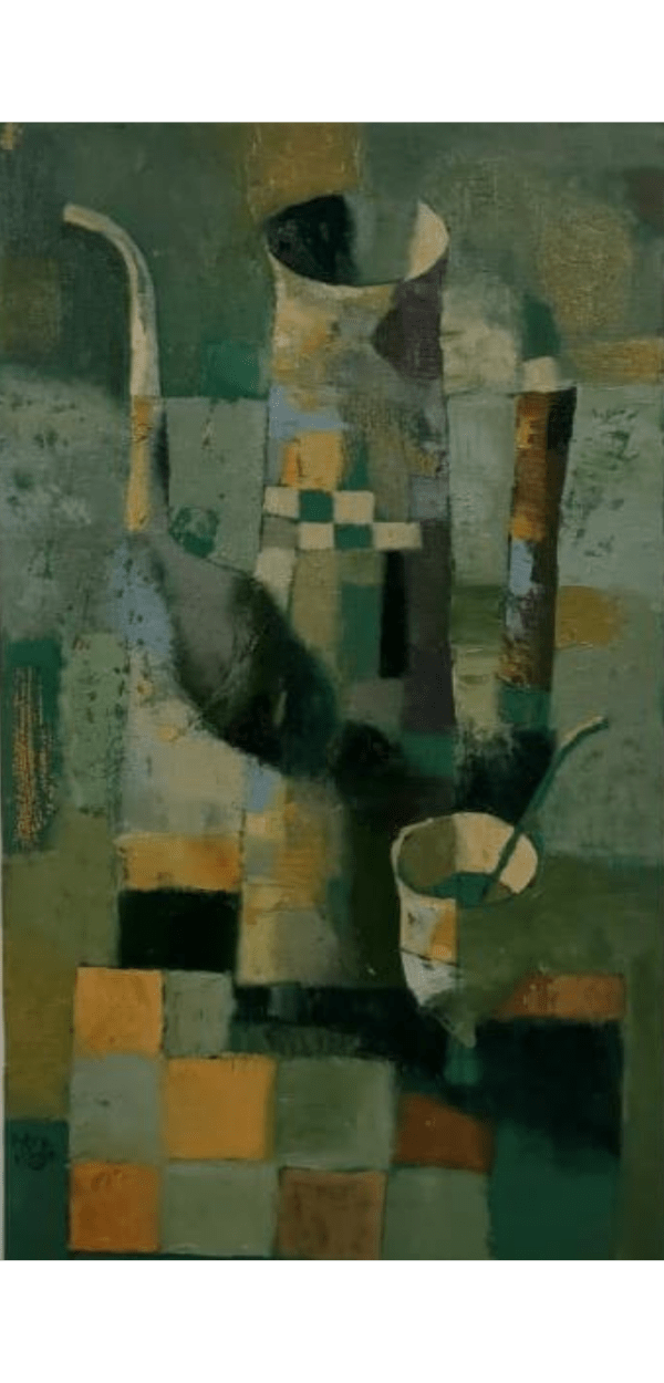 Bobur Ismailov Oil on canvas 19 3/4 x 9 1/2 in 50 x 24 cm