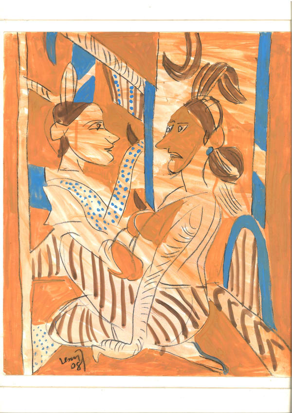 KG Subramanyan Untitled Gouache on Paper