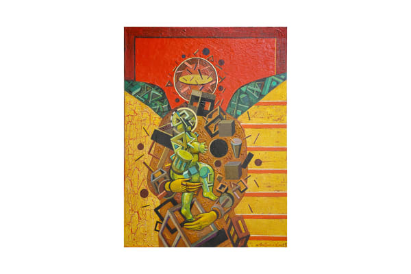 Walera Martynchik The Divine Construction Oil on Canvas