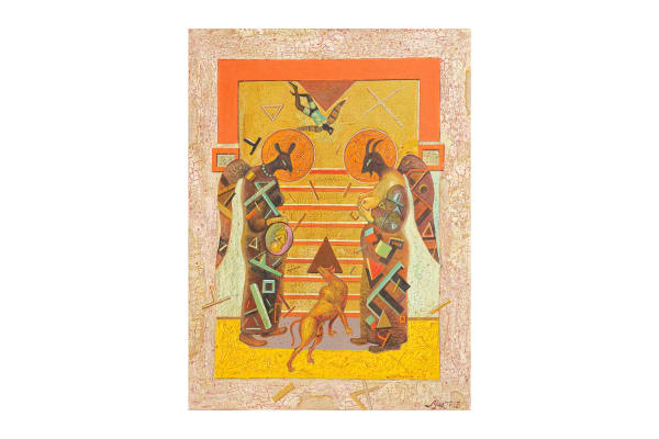 Walera Martynchik Reconstruction Of Annuniciation Oil on Canvas