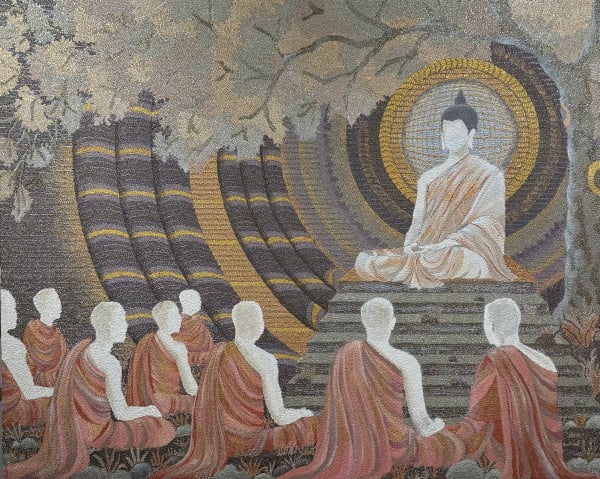 Poonam Bhatnagar Buddha Acrylic on canvas