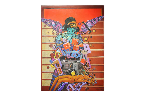 Walera Martynchik St.Pancreas Lock Madonna Oil on Canvas