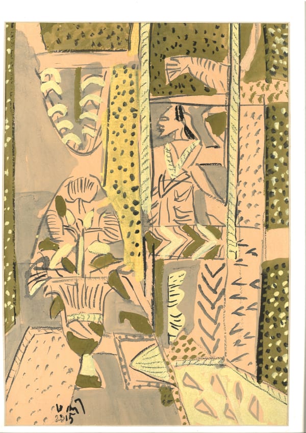 KG Subramanyan Untitled Gouache on Paper