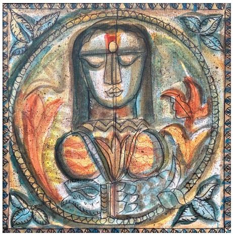 Rini Dhumal Devi Mixed media on canvas board