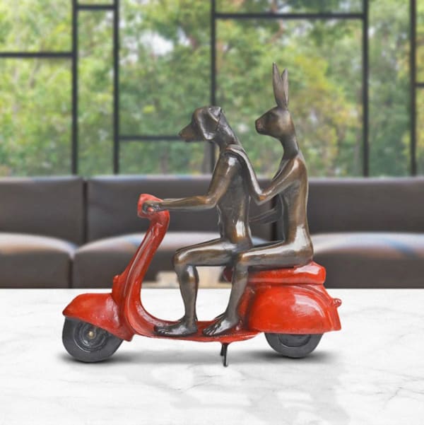 Authentic Vespa Riders Up High