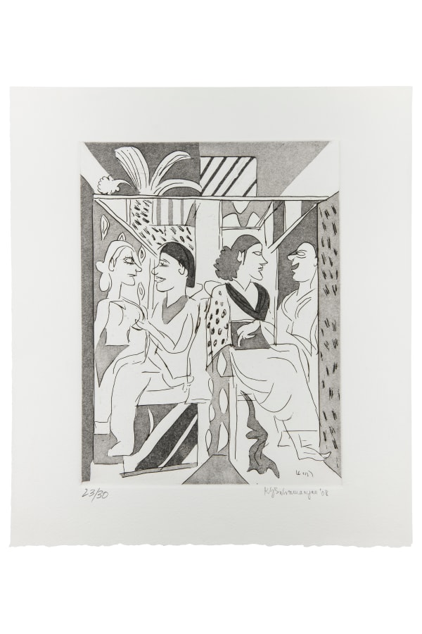 KG Subramanyan Untitled, 2008 Etching