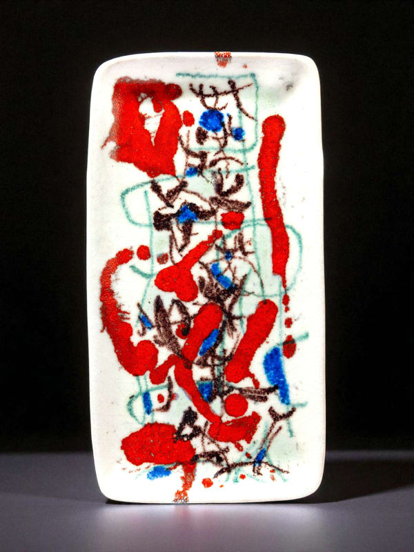 Guido Gambone, Rectangular Dish, 1950