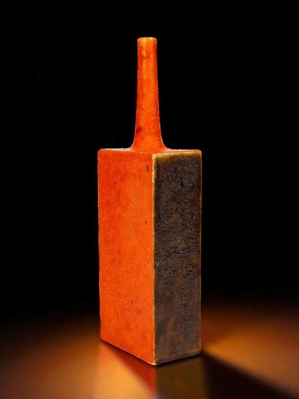 Guido Gambone, Rectangular Bottle, 1965 - 1969