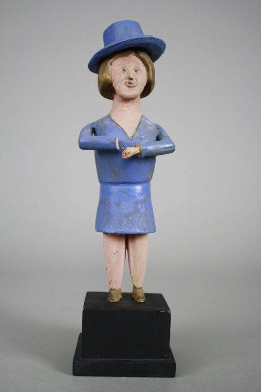 FOLK ART, FEMALE CHORISTER FOLK ART, circa 1940