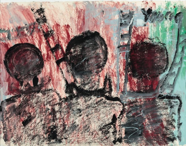 Purvis Young, Untitled (Narrative Scene), 1975