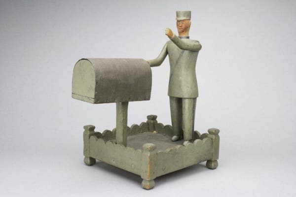 FOLK ART, POSTAL DELIVERY WORKER (FOLK ART), c. 1920