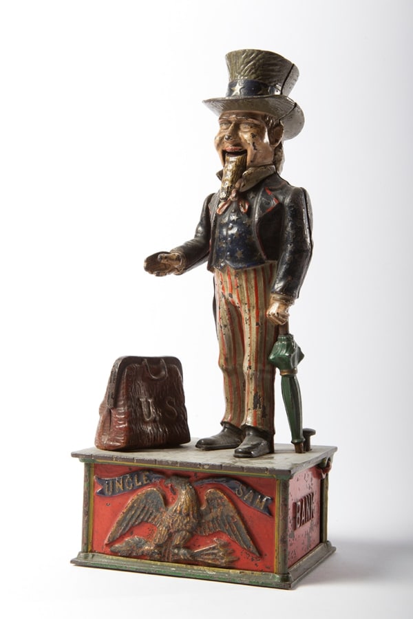 BANKS, Uncle Sam Mechanical Bank, c. 1886