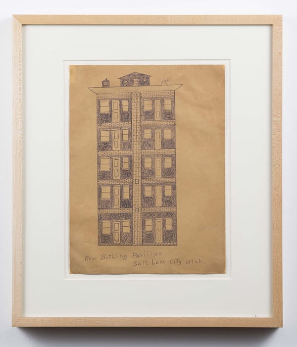 Joseph Yoakum, New Bathing Pavilion, Salt Lake City Utah