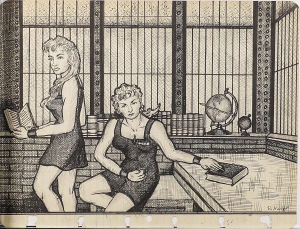 Renaldo Kuhler - Library in Fort Worlem Federal Prison, 1957