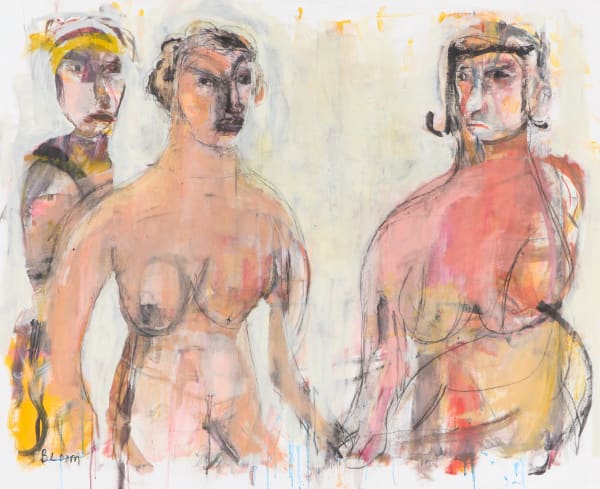 Jim Bloom, Untitled (Two Nude Women Holding Hands)