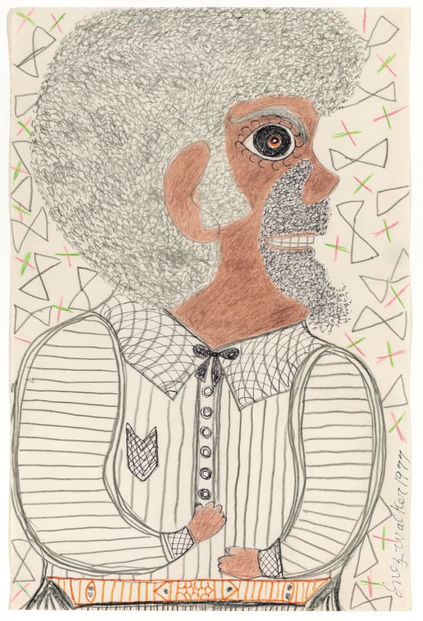 Inez Nathaniel Walker, Man With Goatee, 1977