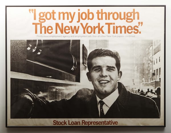 Signage & Banners, I Got My Job Through The New York Times, Late 1960s