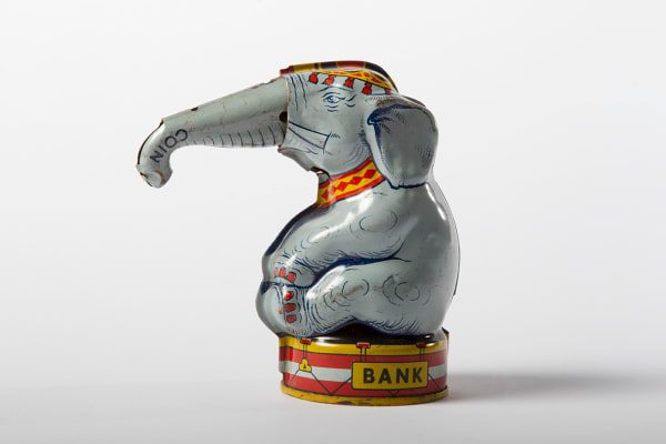 BANKS, ELEPHANT MECHANICAL BANK "MADE IN USA"