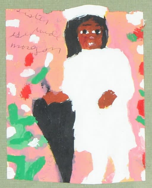 Sister Gertrude Morgan, Self Portrait with Black Umbrella #6