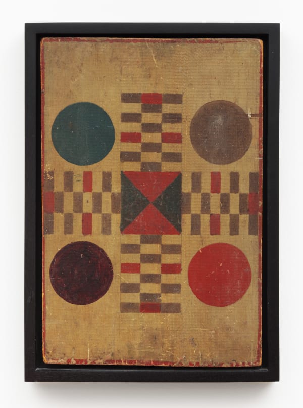 Game Boards, Parcheesi Variation Game Board, Late 19th-early 20th century