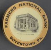 BANKS, POCKET ADVERTISING BANK, circa 1920's
