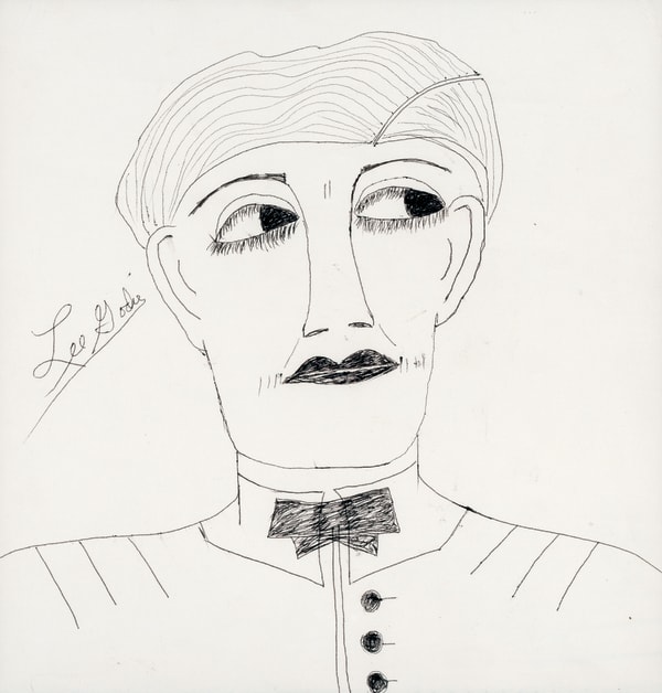 Lee Godie, Man's Portrait