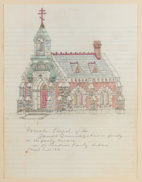 Jacques De Du-GLASS, Private Chapel of the Donovich Z. Skinor Family Lynxbourgh, Indiana, c. 1992