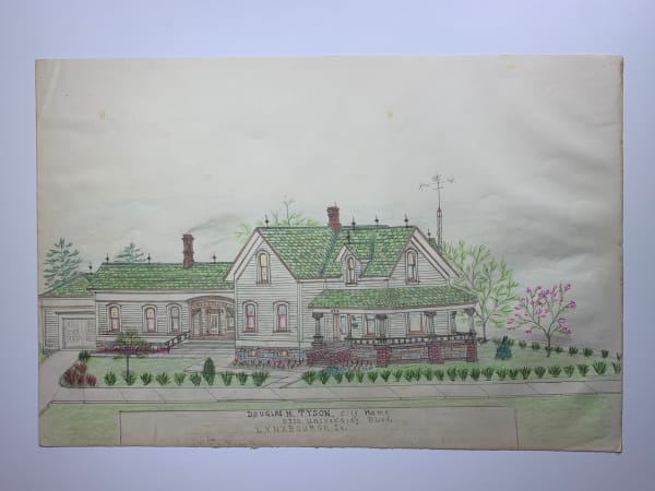 Jacques De Du-GLASS, Douglas H. Tyson City Home Lynxbourgh, Indiana, c. 1992