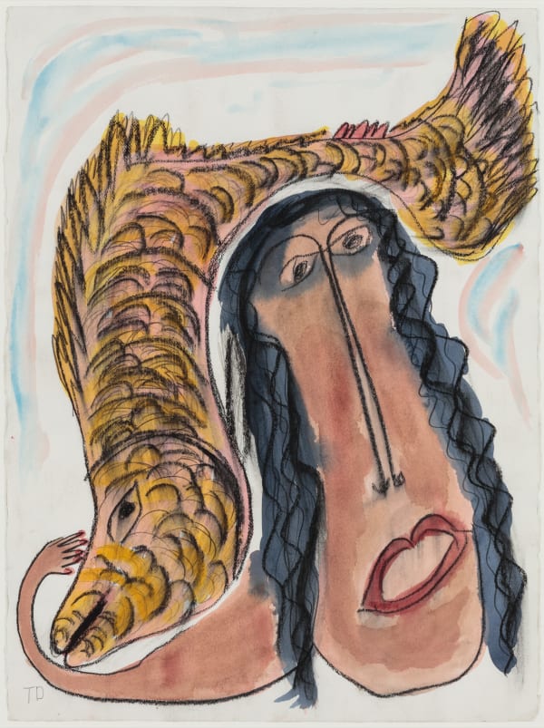 Thorton Dial, Woman With Fish