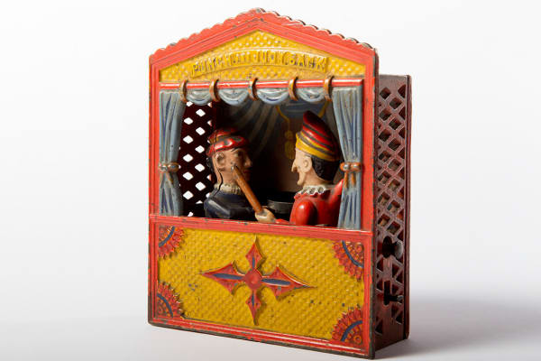 BANKS, Punch & Judy Mechanical Bank, c. 1884