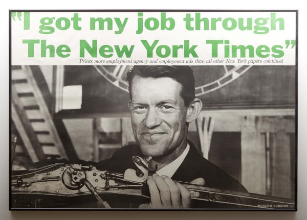 Signage & Banners, I Got My Job Through The New York Times, Late 1960s