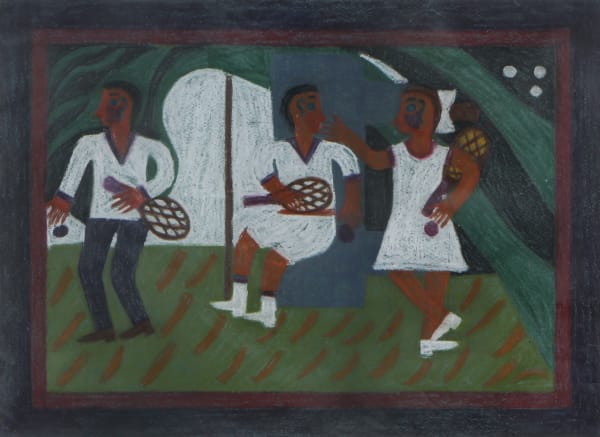 Eddie Arning, Three Tennis Players, 1965