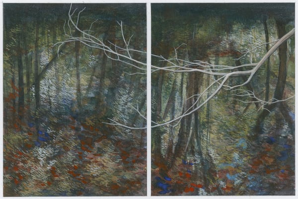 Sue Lovegrove 11.12, 2020 watercolour and gouache on paper, framed 8 x 12cm (image size), 29 x 32cm (framed size)